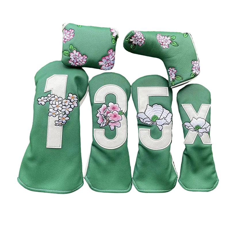 Flowered Numbered Headcovers